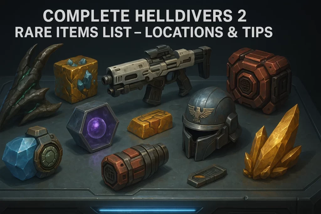 Complete Helldivers 2 Rare Items List with Locations & Tips